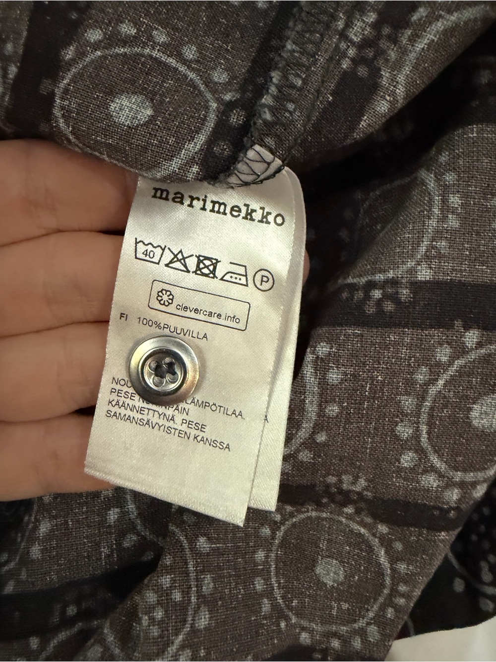 MARIMEKKO Kihlatasku Dress Takki Pocket Coatdress Nadja Print 36 6 - Picture 9 of 16